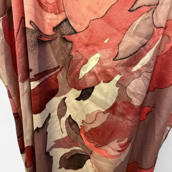 Stars Above Satin Slip Dress XL | Abstract Print Racerback Nightgown Loungewear - Picture 4 of 6